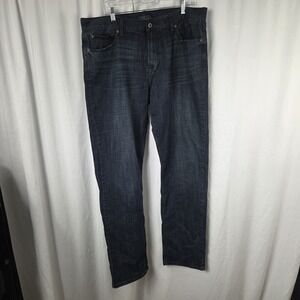 Lucky Brand Mens Size 38W 34L 211 Original Straight Blue Jeans